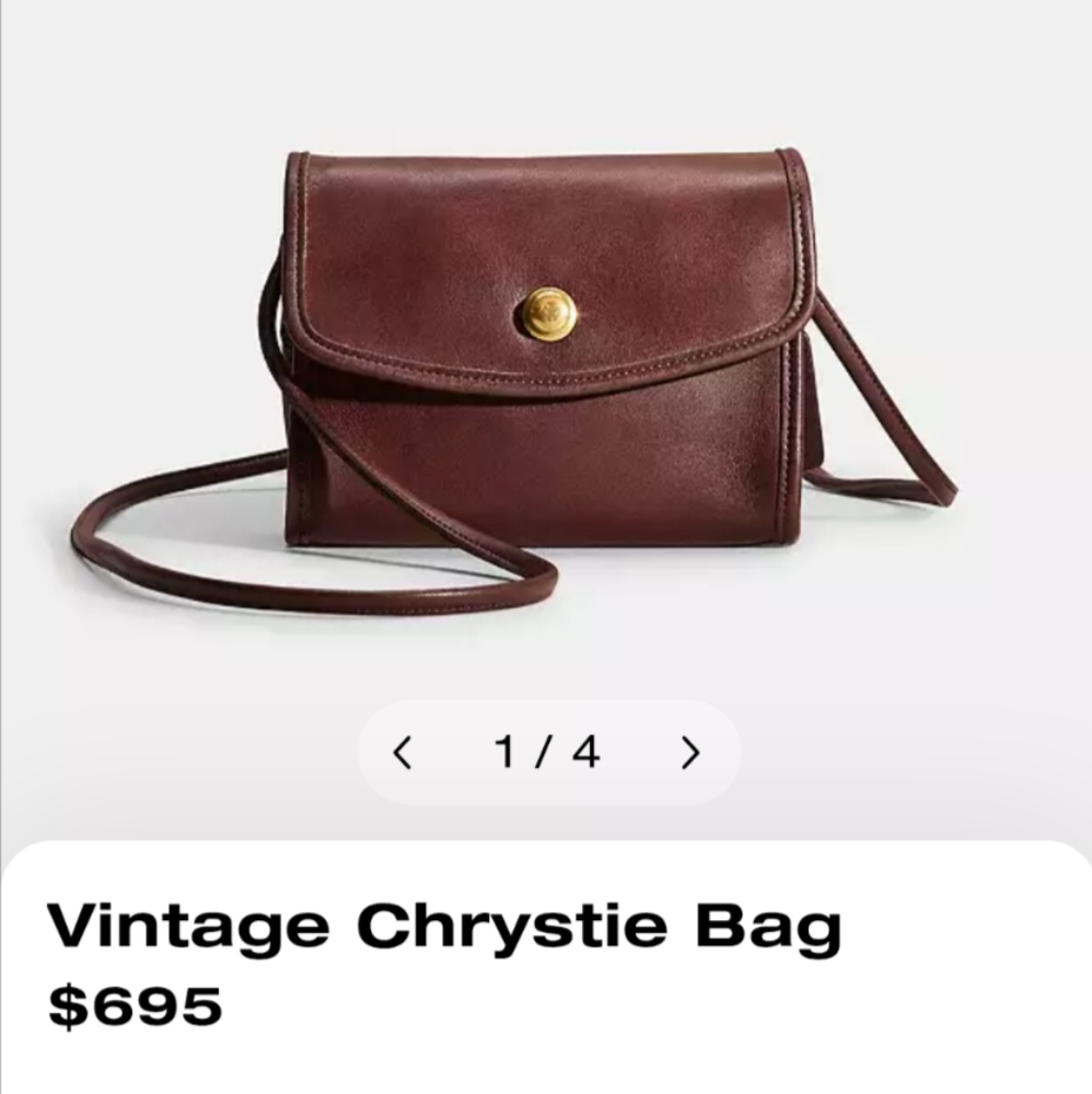 ✨🍒Vintage Coach Chrystie crossbody 9892 in Bordeaux - Picture 8 of 8